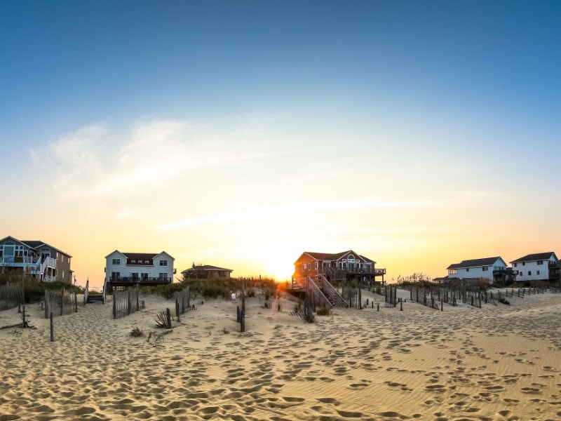 Oceanfront beach homes