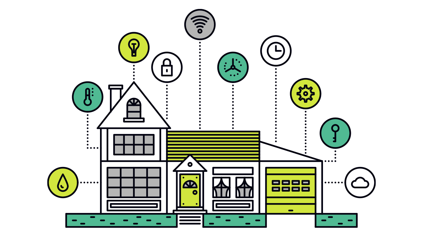 smart home technology illustration